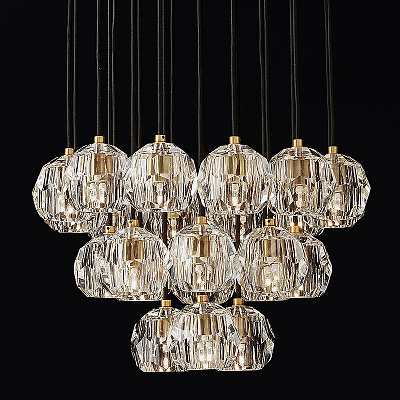 Люстра RH Boule De Cristal Round Cluster Chandelier 1 плафон   фото 1