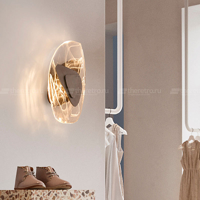 Бра Transparent Pebbles Sconces Черный  фото 1