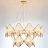 Люстра Ritz Crystall Leaf Chandelier 6 плафонов Золотой фото 4