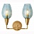 Бра VIOLA WALL Lamp Double Голубой фото 3