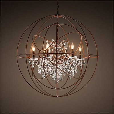 Restoration Hardware Twin Orb Crystal Chandelier 56 см    фото 1