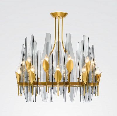 Люстра Max Ingrand Dahlia Chandelier designed by Max Ingrand in 1954 80 см    фото 1