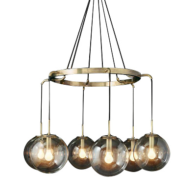 Люстра RH LANGUEDOC Round Chandelier Antique Brass  фото 1