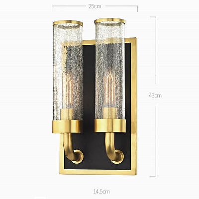 Бра Hudson Valley 1721-AGB Soriano Light Wall Sconce In Aged Brass  фото 1