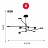 Светодиодная люстра в скандинавском стиле MOTVIKT Черный E фото 11