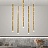 Flute Lineal Chandelier 4 плафона  фото 9