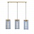 Люстра Gray Glass Pendant Lamp 3 плафона  фото 2