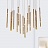 Flute Lineal Chandelier 4 плафона  фото 3